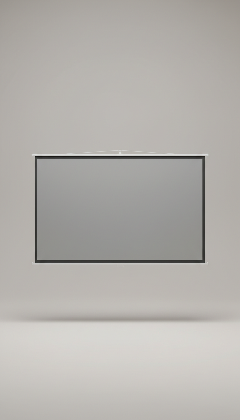 Wall-Mounted Matte Projector Screen