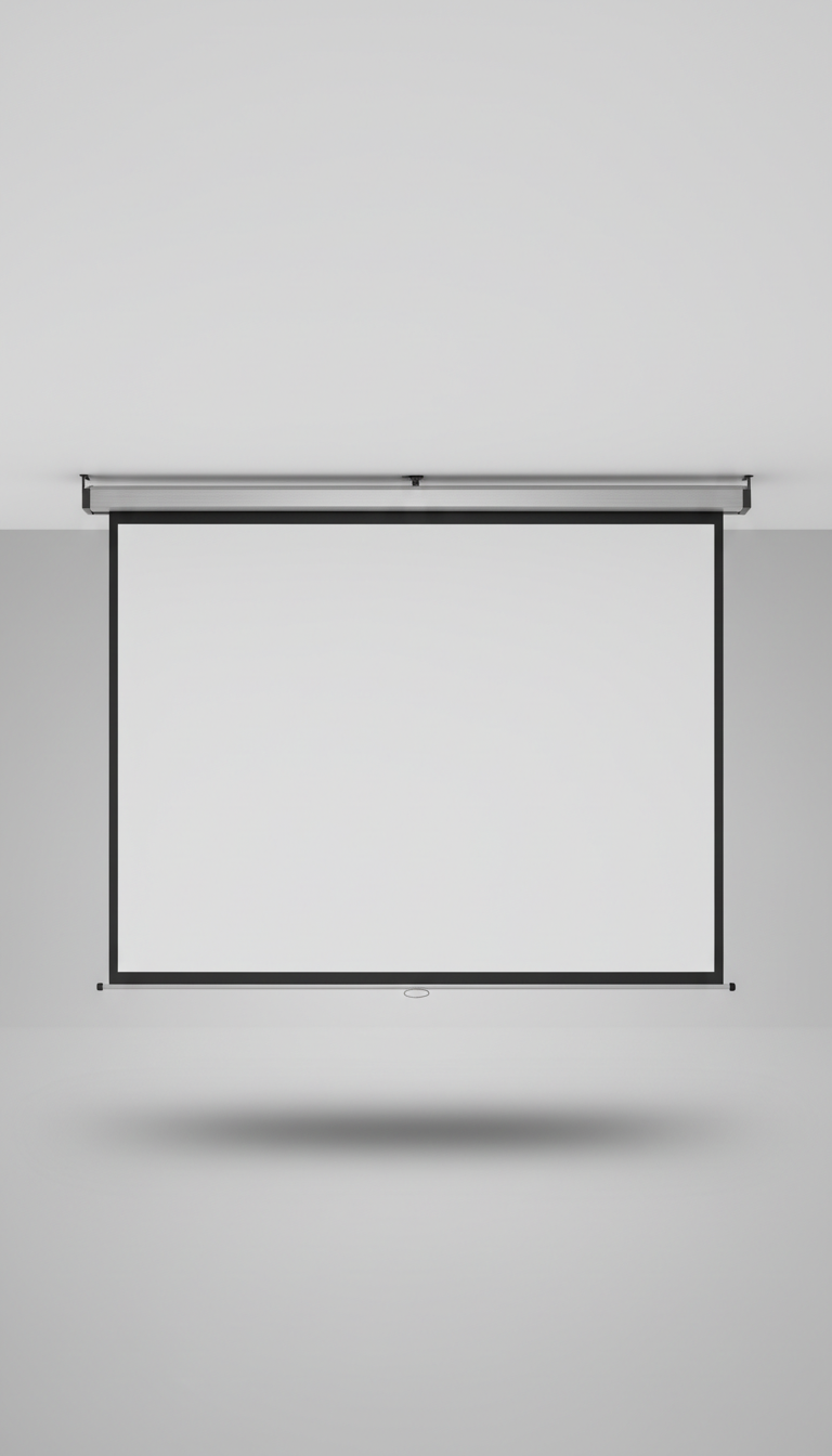 Ultra-Slim Retractable Ceiling Screen